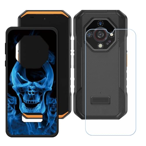 BMPNLSZ Hülle für Ulefone Armor X32 Pro (5,65") + HD Panzerglas, Sanft Handyhülle Silikon Schutzhülle Cover TPU Case Handy Tasche Handytasche - Panzerglasfolie Schutzfolie - LH48 von BMPNLSZ