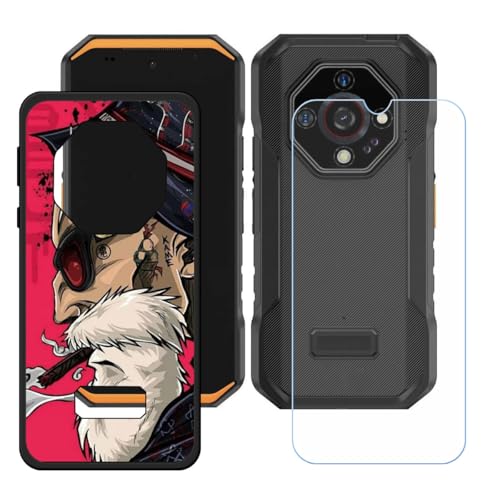 BMPNLSZ Hülle für Ulefone Armor X32 Pro (5,65") + HD Panzerglas, Sanft Handyhülle Silikon Schutzhülle Cover TPU Case Handy Tasche Handytasche - Panzerglasfolie Schutzfolie - LH49 von BMPNLSZ