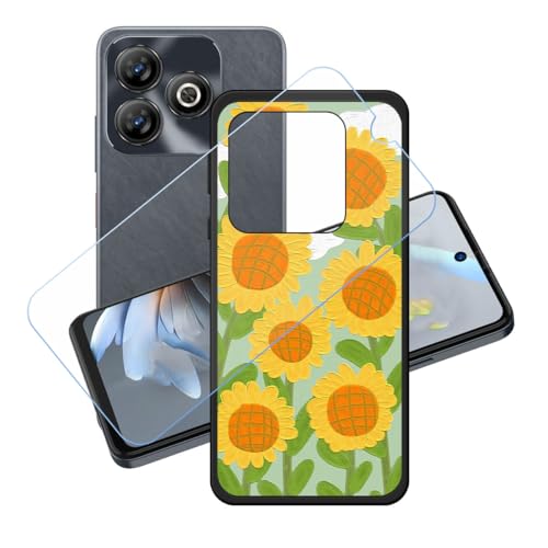 BMPNLSZ Hülle für ZTE Blade V60 Smart + HD Panzerglas, Sanft Handyhülle Silikon Schutzhülle Cover TPU Case Handy Tasche Handytasche - Panzerglasfolie Schutzfolie für (6,6") - LH91 von BMPNLSZ