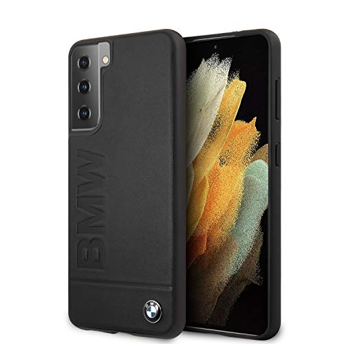 BMW, Hard Case Imprint schwarz für Samsung S21+ G996, schwarz BMHCS21MSLLBK von BMW