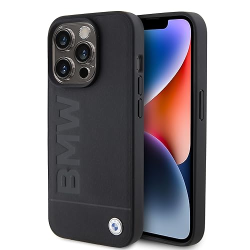 BMW BMHCP15LSLLBK Hülle für iPhone 15 Pro 6.1'' Schwarz Leather Hot Stamp, BMHCP15 BMW BMHCP15LSLLBK Hülle für iPhone 15 Pro 6.1'' Schwarz Leather Hot Stamp, BMHCP15 von CG MOBILE