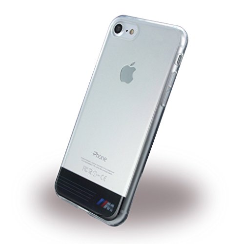 BMW BMHCP7TRGPBK Schutzhülle für Apple iPhone 7 klar/Silber Stripes schwarz von BMW