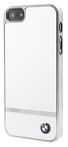 BMW BMHCPSEASWH Signature Aluminium-Streifen Schutzhülle für Apple iPhone SE/5/5S weiß von BMW