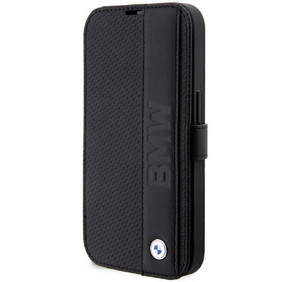 BMW Handyhülle Bookcase iPhone 14 Pro Max Echtleder schwarz aufstellbar 6,7 Zoll, Kantenschutz BMW Handyhülle Bookcase iPhone 14 Pro Max Echtleder schwarz aufstellbar 6,7 Zoll, Kantenschutz von BMW