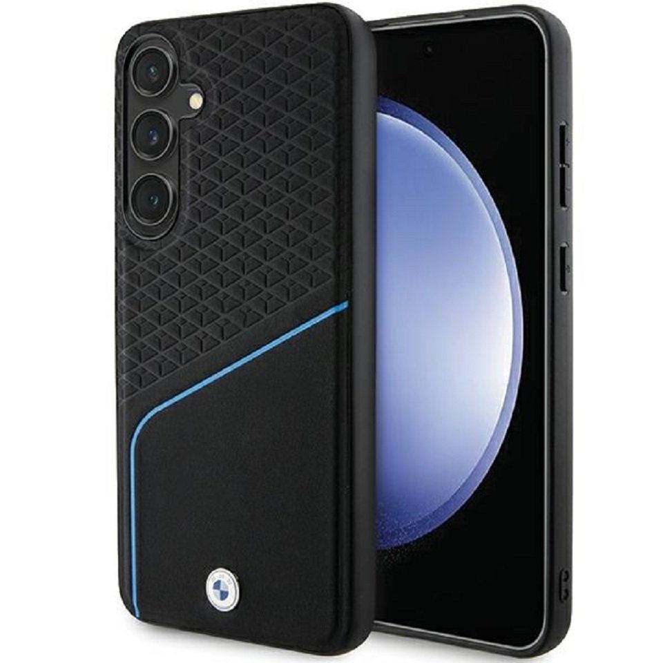 BMW Handyhülle Case Galaxy S24 Plus MagSafe Echtleder schwarz blau 6,7 Zoll, Kantenschutz BMW Handyhülle Case Galaxy S24 Plus MagSafe Echtleder schwarz blau 6,7 Zoll, Kantenschutz von BMW