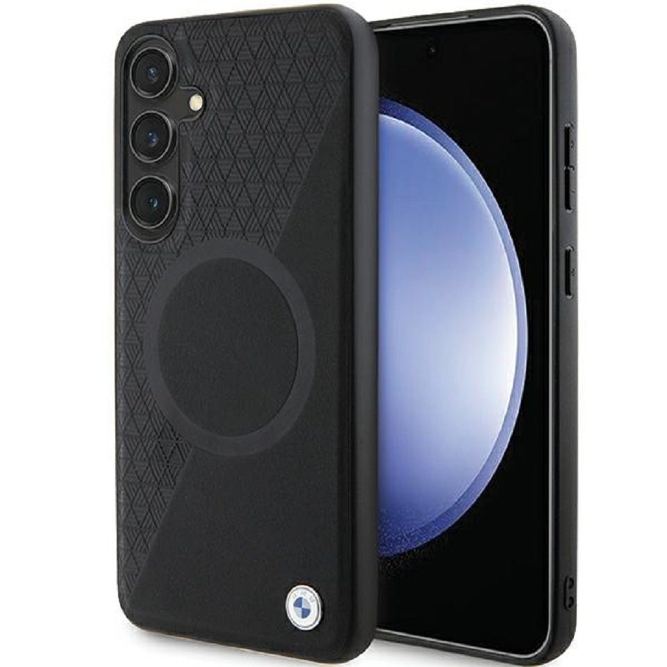 BMW Handyhülle Case Galaxy S24 Plus MagSafe kompatibel Echtleder schwarz Logo 6,7 Zoll, Kantenschutz BMW Handyhülle Case Galaxy S24 Plus MagSafe kompatibel Echtleder schwarz Logo 6,7 Zoll, Kantenschutz von BMW