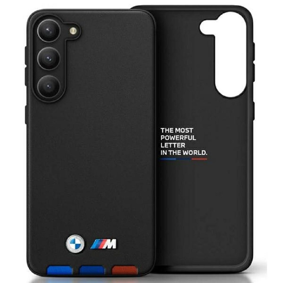 BMW Handyhülle Case Samsung Galaxy A54 Kunstleder schwarz Logo 6,4 Zoll, Kantenschutz von BMW