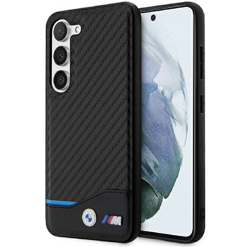 BMW Handyhülle Case Samsung Galaxy S23 Plus BMW Leder Tricolor Logo 6,6 Zoll, Kantenschutz BMW Handyhülle Case Samsung Galaxy S23 Plus BMW Leder Tricolor Logo 6,6 Zoll, Kantenschutz von BMW