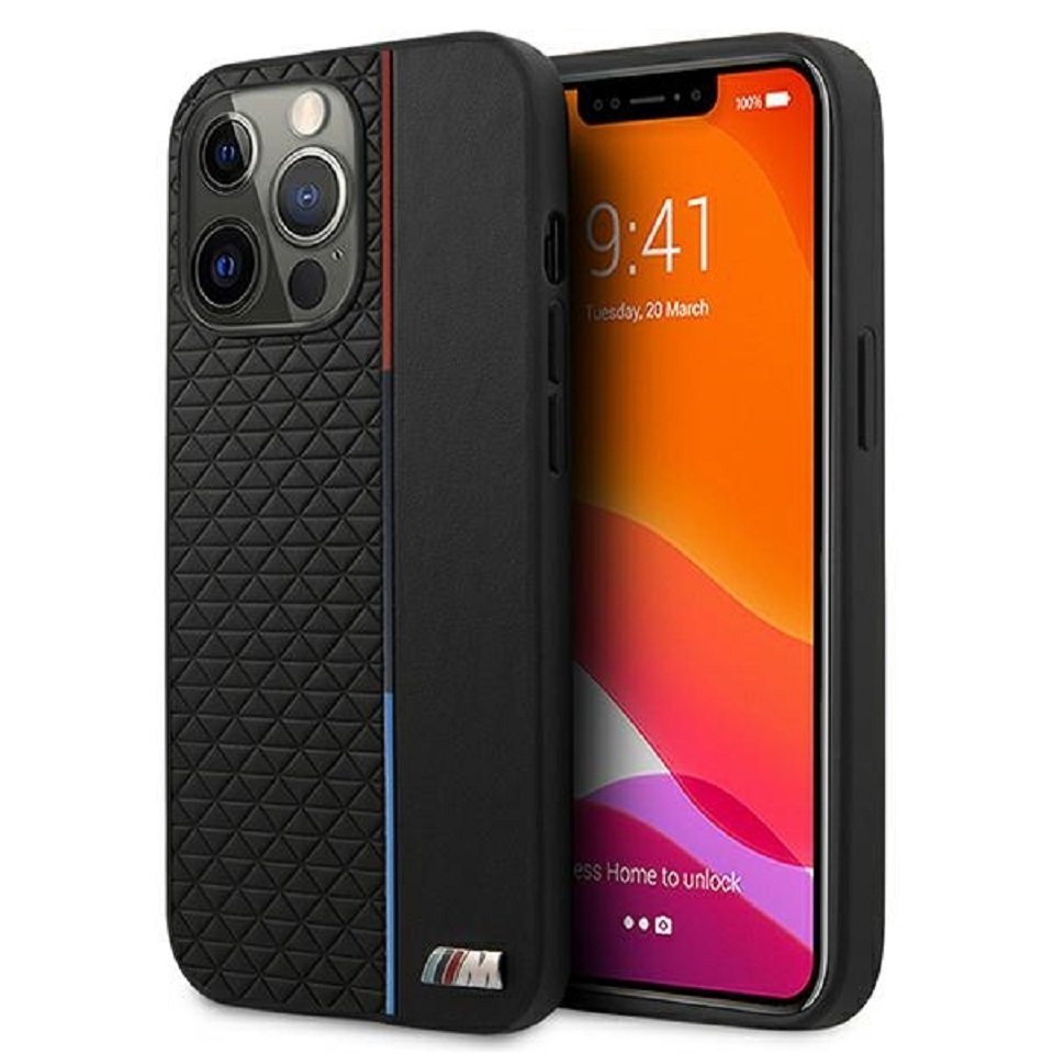 BMW Handyhülle iPhone 13 Pro Max Hardcase Cover Kunststoff TPU schwarz 6,7 Zoll, Kantenschutz von BMW