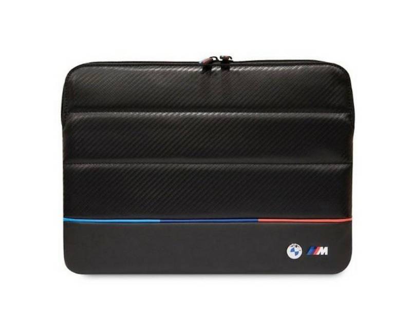 BMW Laptop-Hülle BMW Universal bis 16" Notebook Cover Tasche Carbon Tricolor Schwarz von BMW