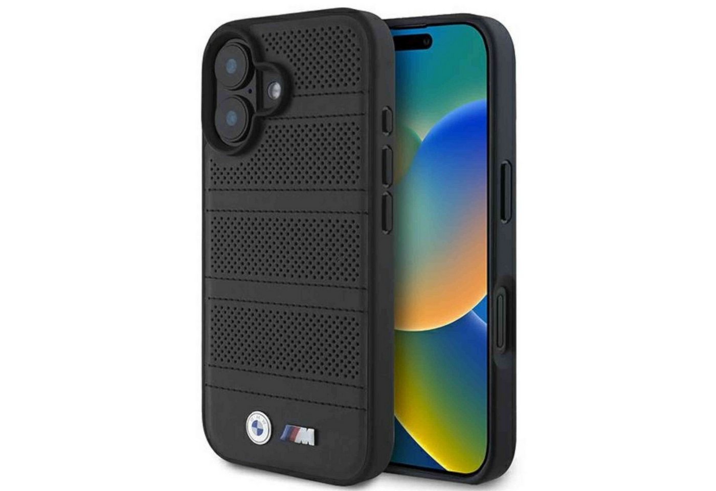 BMW Smartphone-Hülle BMW Apple iPhone 16 Hardcase Perforated Stitched Line MagSafe Schwarz BMW Smartphone-Hülle BMW Apple iPhone 16 Hardcase Perforated Stitched Line MagSafe Schwarz von BMW