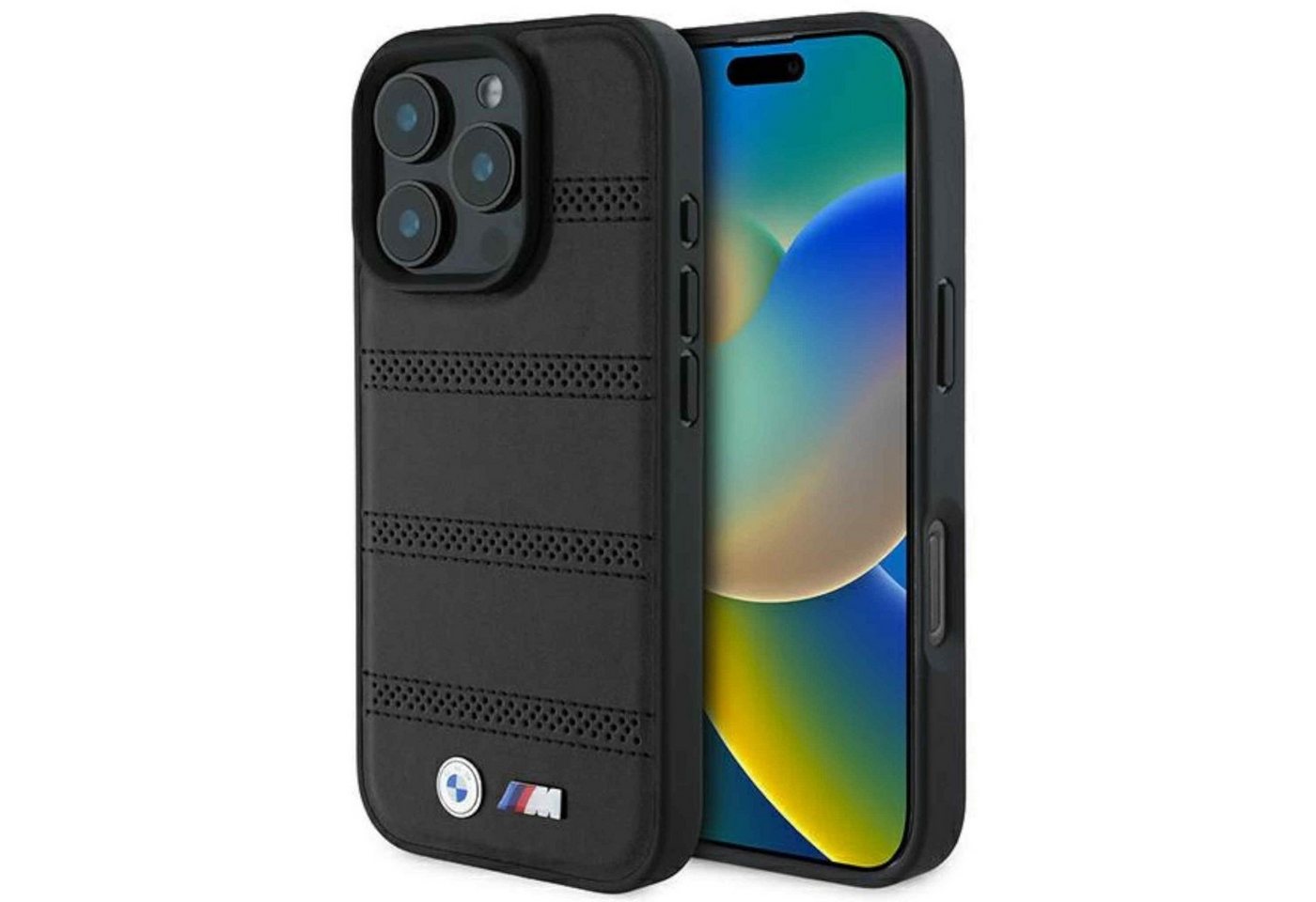 BMW Smartphone-Hülle BMW Apple iPhone 16 Pro Hardcase Perforated Stitched Line MagSafe BMW Smartphone-Hülle BMW Apple iPhone 16 Pro Hardcase Perforated Stitched Line MagSafe von BMW