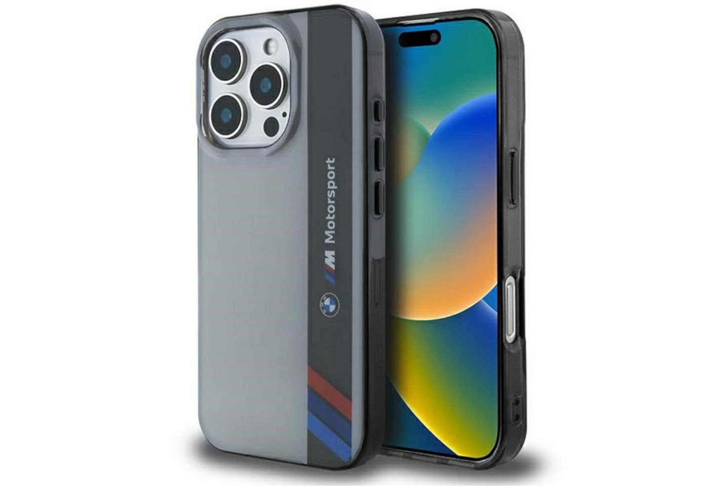 BMW Smartphone-Hülle BMW Apple iPhone 16 Pro Max Hardcase Motorsport IML Vertical Stripe BMW Smartphone-Hülle BMW Apple iPhone 16 Pro Max Hardcase Motorsport IML Vertical Stripe von BMW