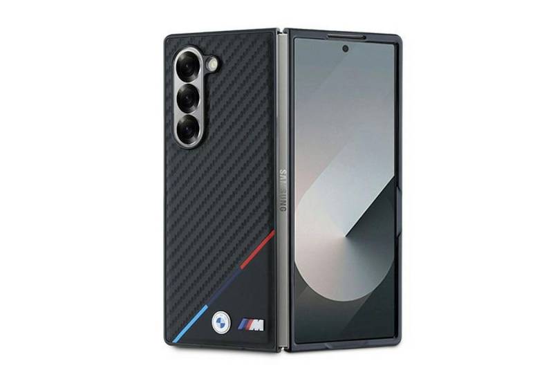 BMW Smartphone-Hülle BMW Samsung Galaxy Z Fold6 Hardcase Carbon Design Tricolor MagSafe von BMW