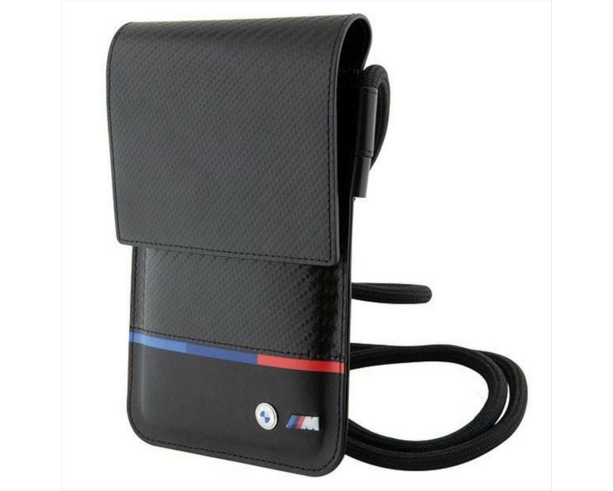 BMW Smartphone-Hülle BMW Torebka Carbon Tricolor Line Umhängetasche Hülle Cover Schwarz von BMW