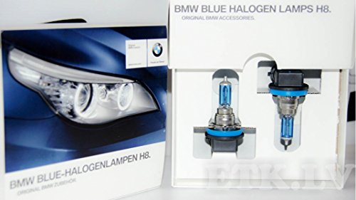 Original BMW Blue Halogenlampen H8 E90 E91 E92 E93 E60 E61 LCI Tagfahrlicht weiß (63112359505) von BMW