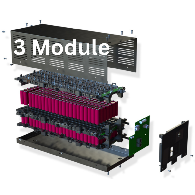 3x BMZ Helios Power-Batteriemodul 51,4V 48,7Ah 2,5 kWh von BMZ