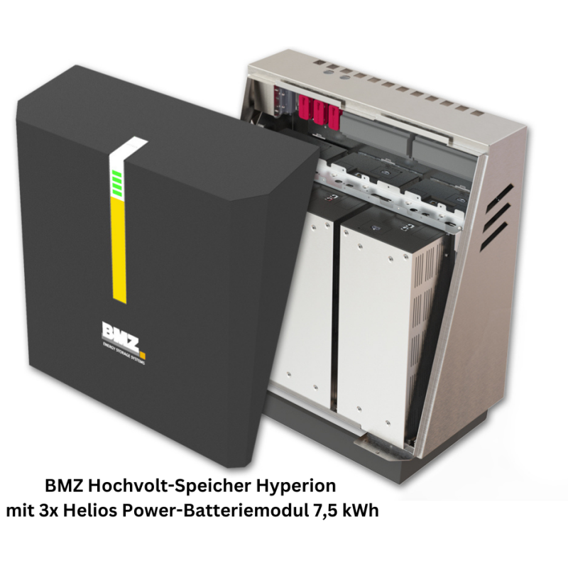 BMZ Hochvolt-Speicher Hyperion mit 3x Helios Power-Batteriemodul 7,5 kWh von BMZ