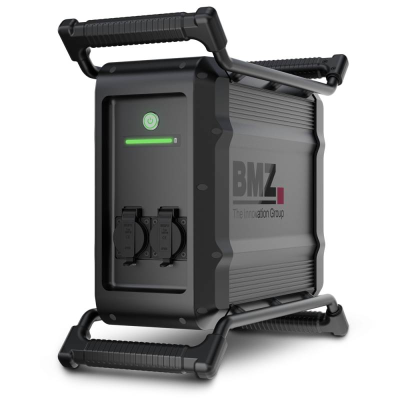 BMZ Power2Go Work mobiler Energiespeicher 2,5kW mit 0% MwSt nach §12 Abs. 3 UstG von BMZ