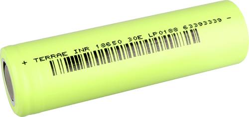BMZ TerraE INR_18650_30_E Spezial-Akku 18650 Li-Ion 3.7V 3000 mAh BMZ TerraE INR_18650_30_E Spezial-Akku 18650 Li-Ion 3.7V 3000 mAh von BMZ