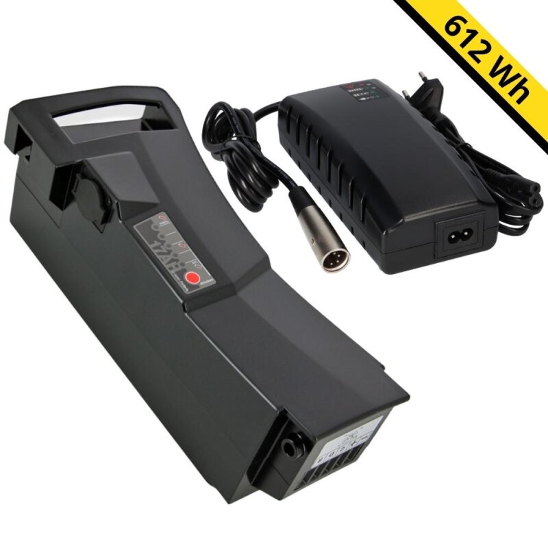 E-Bike Akku SET Impulse 36V 17Ah (612Wh) Akku + Ladegerät von BMZ