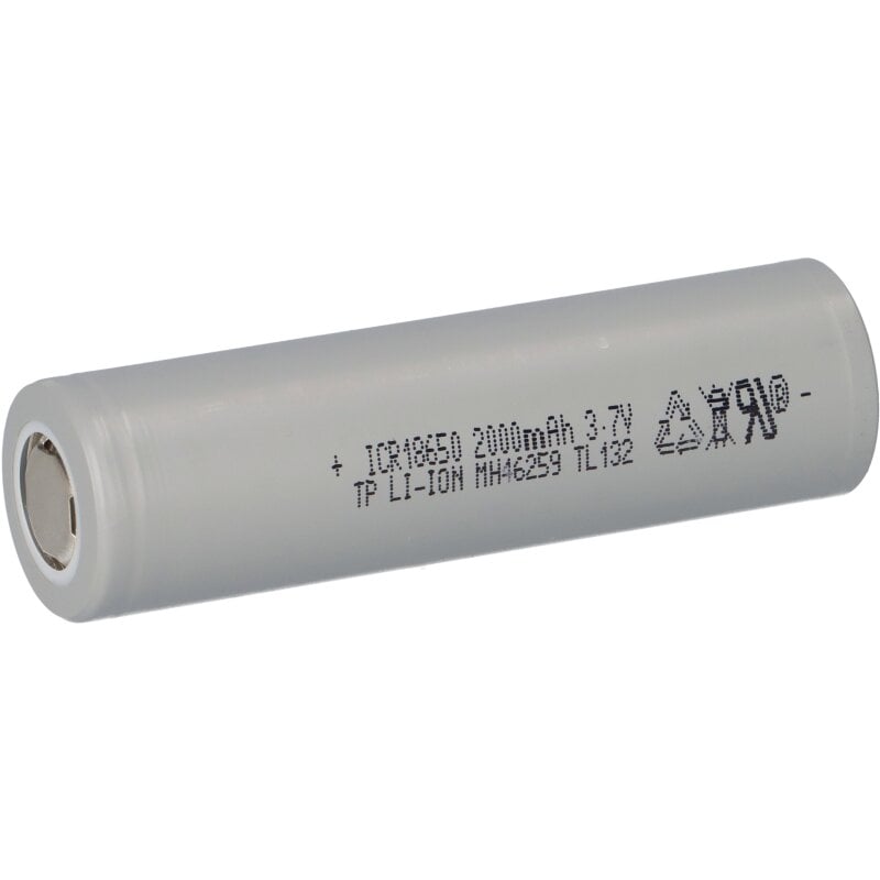 TerraE ICR 18650 20P Li-Ion Akku - 3,7V 2000mAh 30A TerraE ICR 18650 20P Li-Ion Akku - 3,7V 2000mAh 30A von BMZ