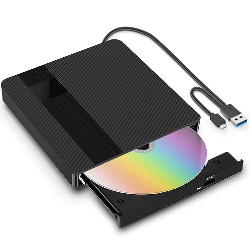 BNEHHOV Externer CD-DVD-Player mit USB 3.0 Typ-C Externer DVD-Brenner CD DVD +/-RW Tragbarer Player für Laptop, Desktop, PC und Mac OS für MacBook BNEHHOV Externer CD-DVD-Player mit USB 3.0 Typ-C Externer DVD-Brenner CD DVD +/-RW Tragbarer Player für Laptop, Desktop, PC und Mac OS für MacBook von BNEHHOV