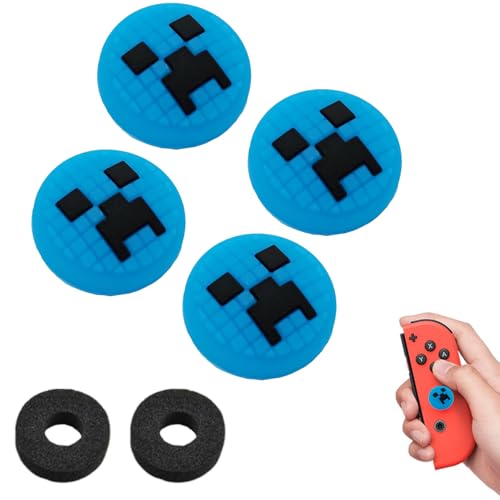 4 Stück Thumbsticks,Thumbstick Controller Sticks,Performance Thumbsticks,Thumbsticks Griffe Mützen, 1 Paar Thumbstick Stoßdämpfer,Aufsätze zur Verbesserung der Ziel- und Kontrollgenauigkeit (Blau) 4 Stück Thumbsticks,Thumbstick Controller Sticks,Performance Thumbsticks,Thumbsticks Griffe Mützen, 1 Paar Thumbstick Stoßdämpfer,Aufsätze zur Verbesserung der Ziel- und Kontrollgenauigkeit (Blau) von BNOYONERAS
