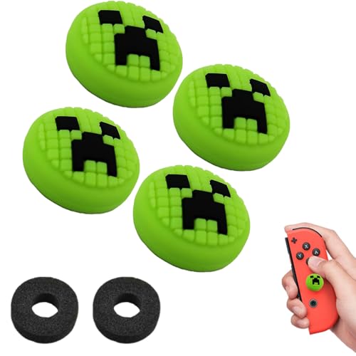 4 Stück Thumbsticks,Thumbstick Controller Sticks,Performance Thumbsticks,Thumbsticks Griffe Mützen, 1 Paar Thumbstick Stoßdämpfer,Aufsätze zur Verbesserung der Ziel- und Kontrollgenauigkeit (Grün) 4 Stück Thumbsticks,Thumbstick Controller Sticks,Performance Thumbsticks,Thumbsticks Griffe Mützen, 1 Paar Thumbstick Stoßdämpfer,Aufsätze zur Verbesserung der Ziel- und Kontrollgenauigkeit (Grün) von BNOYONERAS