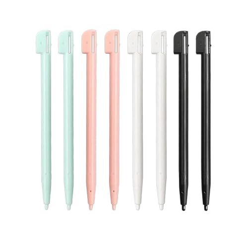 8 Stück Ersatz Touchscreen Stifte, Stift für 3DS XL, Touch Stylus Stift Ersatz, Eingabestift Stift, Spielkonsole Stylus, Eingabestift Stift für NDS, Kunststoff Spielkonsole Zubehör (4 Farben) von BNOYONERAS