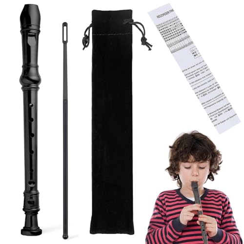 Blockflöte Flöte Kinder Soprano Recorder 8-Loch Sopran Blockflöte mit Flötenputzer Blockflöte Blockflöte Flauto Blockflöte Kinder Mit Geschenktüte Blockflöte Deutsche Griffweise für Anfänger, Kinder von BNOYONERAS