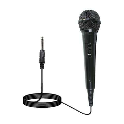 Dynamisches Mikrofon Karaoke Mikrofon Professional Mikrofon Handheld Mikrofon mit Nierencharakteristik mit 3 m Kabel 6,5 mm Klinke Gesangsmikrofon für Verstärker PA System Karaoke Meeting Party von BNOYONERAS