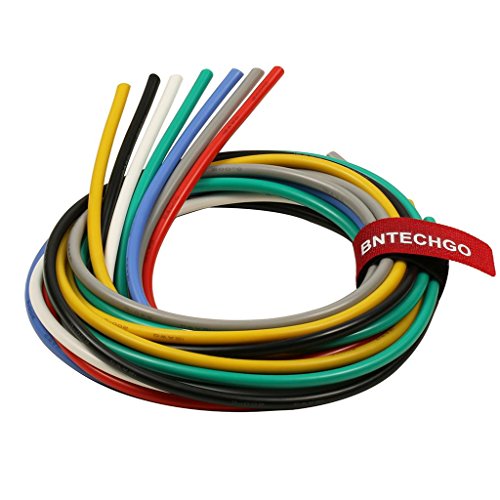 BNTECHGO 12 Gauge Silicone Wire Kit Ultra Flexible 7 Color High Resistant 600V 200 deg C Silicone Rubber Insulation 12 AWG Silicone Wire 680 Strands of Tinned Copper Wire Stranded Wire Battery Cable BNTECHGO 12 Gauge Silicone Wire Kit Ultra Flexible 7 Color High Resistant 600V 200 deg C Silicone Rubber Insulation 12 AWG Silicone Wire 680 Strands of Tinned Copper Wire Stranded Wire Battery Cable von BNTECHGO