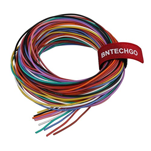 BNTECHGO 24 Gauge Silicone Wire Kit Ultra Flexible 10 Color High Resistant 200 deg C 600V Silicone Rubber Insulation 24 AWG Silicone Wire 40 Strands of Tinned Copper Wire Stranded Wire Battery Cable BNTECHGO 24 Gauge Silicone Wire Kit Ultra Flexible 10 Color High Resistant 200 deg C 600V Silicone Rubber Insulation 24 AWG Silicone Wire 40 Strands of Tinned Copper Wire Stranded Wire Battery Cable von BNTECHGO