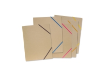 Elastische Ordner aus Naturkarton in verschiedenen Farben, 5er-Pack Elastische Ordner aus Naturkarton in verschiedenen Farben, 5er-Pack von BNTOFFICE