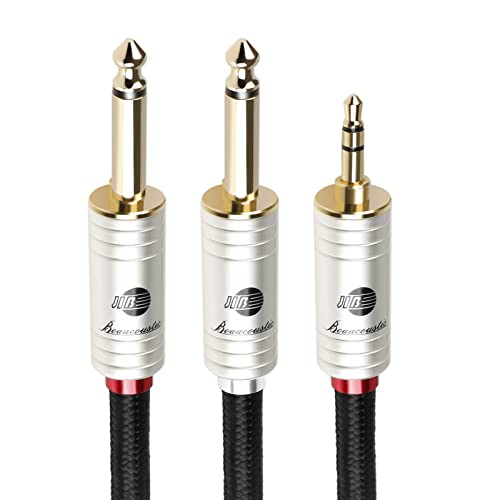 BOAACOUSTIC JIB 3.5mm Klinke auf Dual 6.35mm Mono Y AudioKabel 1M, Nylon Geflochten 6.35mm klinkenstecker auf 3.5mm Klinke Audio Splitter Kabel Digital Interface Instrument Kabel 1 Meter BOAACOUSTIC JIB 3.5mm Klinke auf Dual 6.35mm Mono Y AudioKabel 1M, Nylon Geflochten 6.35mm klinkenstecker auf 3.5mm Klinke Audio Splitter Kabel Digital Interface Instrument Kabel 1 Meter von BOAACOUSTIC