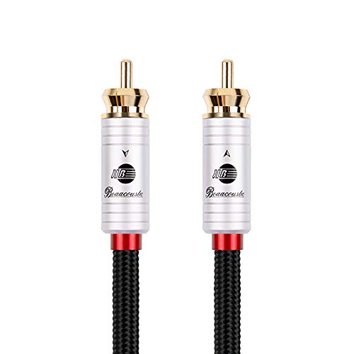 BOAACOUSTIC JIB 5m Subwoofer Kabel - Cinch RCA Digitales Koaxialkabel 75 Ohm S/PDIF Digital Audio Koaxial Kabel für Subwoofer AV Receiver Verstärker Heimkino 5m BOAACOUSTIC JIB 5m Subwoofer Kabel - Cinch RCA Digitales Koaxialkabel 75 Ohm S/PDIF Digital Audio Koaxial Kabel für Subwoofer AV Receiver Verstärker Heimkino 5m von BOAACOUSTIC