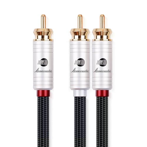 BOAACOUSTIC JIB HiFi Subwoofer Kabel, 1RCA zu 2RCA Koaxial Stecker zu Stecker Audiokabel für Verstärker, TV zu Subwoofer, etc.5m BOAACOUSTIC JIB HiFi Subwoofer Kabel, 1RCA zu 2RCA Koaxial Stecker zu Stecker Audiokabel für Verstärker, TV zu Subwoofer, etc.5m von BOAACOUSTIC