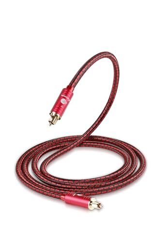JIB Boaacoustic Optisches Digital Audio Toslink Kabel Heimkino Glasfaserkabel Stecker auf Stecker vergoldet S/PDIF Kabel - Kupferstecker, hochverstärkter transparenter Polymerkern, Nylon umflochten 1m JIB Boaacoustic Optisches Digital Audio Toslink Kabel Heimkino Glasfaserkabel Stecker auf Stecker vergoldet S/PDIF Kabel - Kupferstecker, hochverstärkter transparenter Polymerkern, Nylon umflochten 1m von BOAACOUSTIC