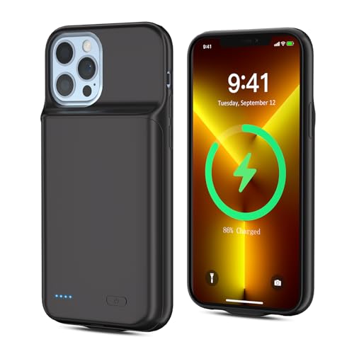 BOANV 8200mAh Akkuhülle für iPhone 13 Pro Max - Batteriefach und Wiederaufladbares Ladefach (1 Pack) von BOANV