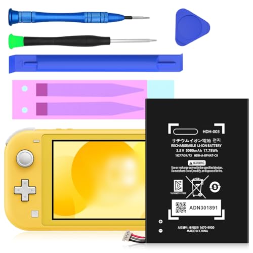 BOANV für HDH-003 Akku 5080mAh, Ersatzakku für Nintendo Switch Lite [Upgrade] Ultra High Capacity Li-ion Ersatzakku kompatibel mit Nintendo Switch Lite, Lite HDH-003 HDH-001 Lite von BOANV