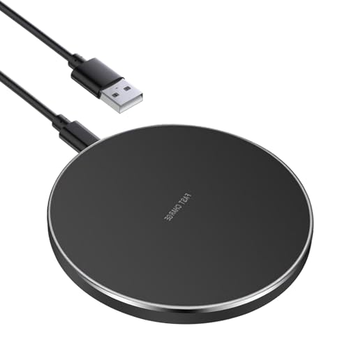 BOBOPACK 15W Wireless Charger, Induktive Ladestation, Kabelloses Ladegerät Empfindliche Sensorik für schnelles Laden, Wireless Charging Pad Geeignet für die meisten Mobiltelefone von BOBOPACK