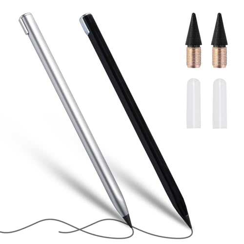 BOBOPACK 2 Stück Inkless Bleistift, Tintenloser Bleistift mit 2 Ersatzfedern, Wiederverwendbar, Löschbar, Tragbar Tintenlose Bleistifte für Schulen, Büros, Kinder und Erwachsene (Schwarz + Silber) BOBOPACK 2 Stück Inkless Bleistift, Tintenloser Bleistift mit 2 Ersatzfedern, Wiederverwendbar, Löschbar, Tragbar Tintenlose Bleistifte für Schulen, Büros, Kinder und Erwachsene (Schwarz + Silber) von BOBOPACK