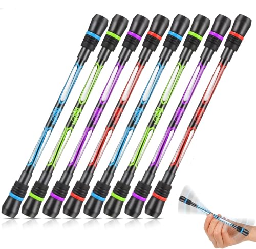 BOBOZHONG Spinning Pen,8 Stück Penspinning Stift Schreibbar Rollen Finger Rotationsstift Penspinning Stift,Balance Verbessert Spinn Stift rutschfest Pen Drehen für Studentenunterhaltung Bürobedarf BOBOZHONG Spinning Pen,8 Stück Penspinning Stift Schreibbar Rollen Finger Rotationsstift Penspinning Stift,Balance Verbessert Spinn Stift rutschfest Pen Drehen für Studentenunterhaltung Bürobedarf von BOBOZHONG