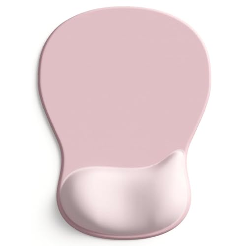 BOCHEERY Bequemes Mauspad mit Gel-Handgelenkauflage, ergonomisches Mauspad zur Schmerzlinderung, glatte Handgelenkstützfläche und rutschfeste PU-Basis für Computer, Laptop, Büro und Zuhause (A02) von BOCHEERY