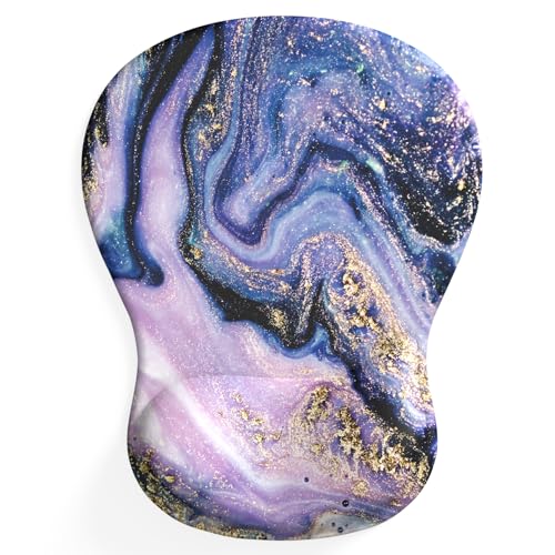 BOCHEERY Bequemes Mauspad mit Gel-Handgelenkauflage, ergonomisches Mauspad zur Schmerzlinderung, glatte Handgelenkstützfläche und rutschfeste PU-Basis für Computer, Laptop, Büro und Zuhause (A05 lila BOCHEERY Bequemes Mauspad mit Gel-Handgelenkauflage, ergonomisches Mauspad zur Schmerzlinderung, glatte Handgelenkstützfläche und rutschfeste PU-Basis für Computer, Laptop, Büro und Zuhause (A05 lila von BOCHEERY