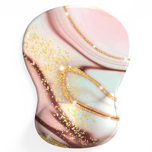 BOCHEERY Bequemes Mauspad mit Gel-Handgelenkauflage, ergonomisches Mauspad zur Schmerzlinderung, glatte Handgelenkstützfläche und rutschfeste PU-Basis für Computer, Laptop, Büro und Zuhause (A05 BOCHEERY Bequemes Mauspad mit Gel-Handgelenkauflage, ergonomisches Mauspad zur Schmerzlinderung, glatte Handgelenkstützfläche und rutschfeste PU-Basis für Computer, Laptop, Büro und Zuhause (A05 von BOCHEERY