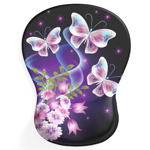 BOCHEERY Bequemes Mauspad mit Gel-Handgelenkauflage, ergonomisches Mauspad zur Schmerzlinderung, glatte Handgelenkstützfläche und rutschfeste PU-Basis für Computer, Laptop, Büro und Zuhause (A06 BOCHEERY Bequemes Mauspad mit Gel-Handgelenkauflage, ergonomisches Mauspad zur Schmerzlinderung, glatte Handgelenkstützfläche und rutschfeste PU-Basis für Computer, Laptop, Büro und Zuhause (A06 von BOCHEERY
