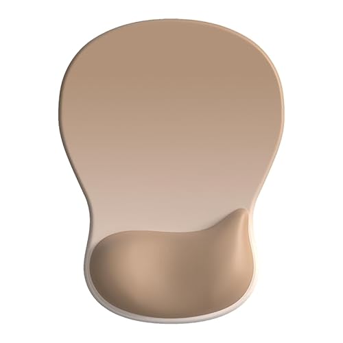 BOCHEERY Komfortables Mauspad mit Gel-Handgelenkauflage, ergonomisches Mauspad zur Schmerzlinderung, glatte Handgelenkstützfläche und rutschfeste PU-Basis für Computer, Laptop, Büro und Zuhause (A07 von BOCHEERY