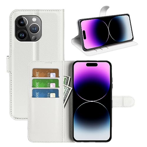 BOCTECH Hülle für Apple iPhone 15 Pro, Handyhülle PU Leder Klappbar Schutzhülle Klapphülle mit Ständer, Kartenfach, Magnetschnalle Stoßfest Flip Cover Case Tasche für iPhone 15 Pro, Weiß BOCTECH Hülle für Apple iPhone 15 Pro, Handyhülle PU Leder Klappbar Schutzhülle Klapphülle mit Ständer, Kartenfach, Magnetschnalle Stoßfest Flip Cover Case Tasche für iPhone 15 Pro, Weiß von BOCTECH